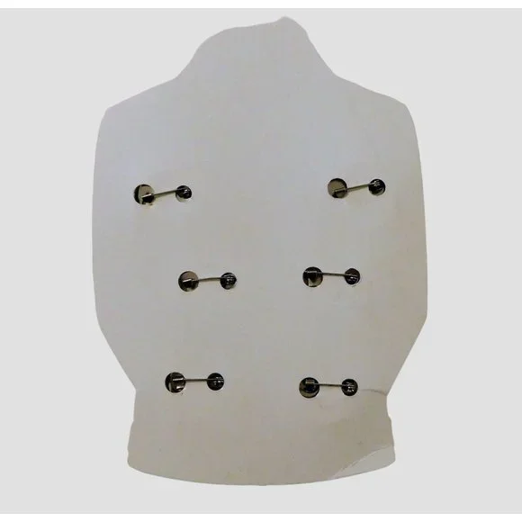 Halloween Fashion Pins Set of 6 Fangs Candy Corn Lapel Hat Metal 1 in Round - Picture 5 of 5